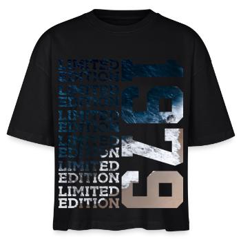 LIMITED EDITION 1979 47 JAHRE 47. GEBURTSTAG - Stanley/Stella Frauen Boxy Bio-T-Shirt Nova - Schwarz - Vorne - Anna (173cm)