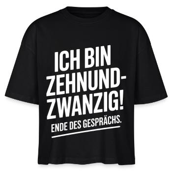 Zehnundzwanzig Dreißig Geschenk Für 30. Geburtstag - Stanley/Stella Frauen Boxy Bio-T-Shirt Nova - Schwarz - Vorne - Anna (173cm)