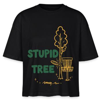 Arbre stupide Disc Golfeur drôle Frisbee Golf - T-shirt bio NOVA Stanley/Stella Femme - noir - Devant - Anna (173cm)