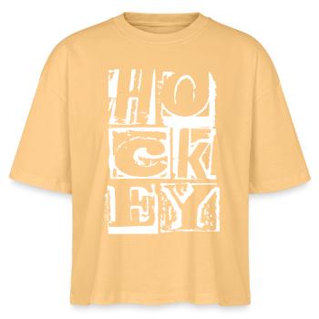 Hockey Player Hockey Player Retro Design - Stanley/Stella Nova Women’s Boxy Organic T-Shirt - nispero - Front - Anna (173cm)