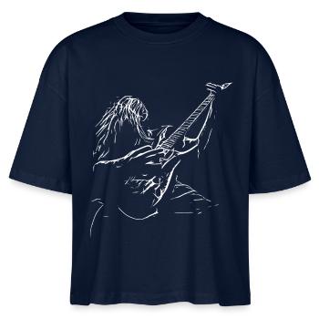 Guitariste - T-shirt bio NOVA Stanley/Stella Femme - marine - Devant - Anna (173cm)