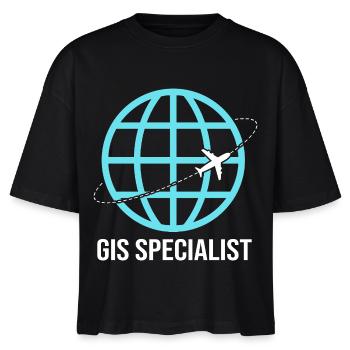 GIS-Analyst Kartografie Geografie Geography - Stanley/Stella Frauen Boxy Bio-T-Shirt Nova - Schwarz - Vorne - Anna (173cm)