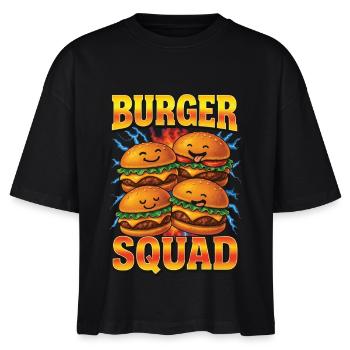 Burger - Stanley/Stella Frauen Boxy Bio-T-Shirt Nova - Schwarz - Vorne - Anna (173cm)