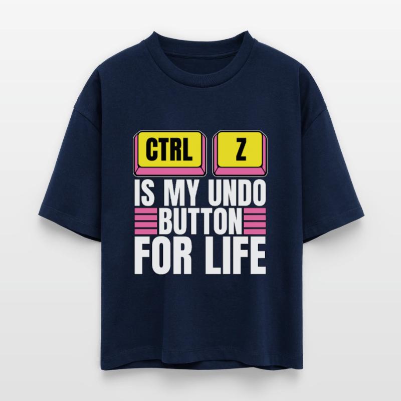 Coder Ctrl + Z Is My Undo Button Web Developer Stanley/Stella Frauen Boxy Bio-T-Shirt Nova