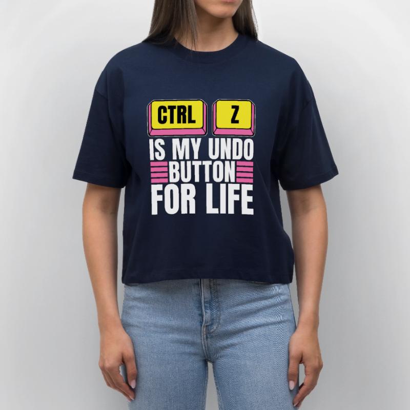 Coder Ctrl + Z Is My Undo Button Web Developer Stanley/Stella Frauen Boxy Bio-T-Shirt Nova