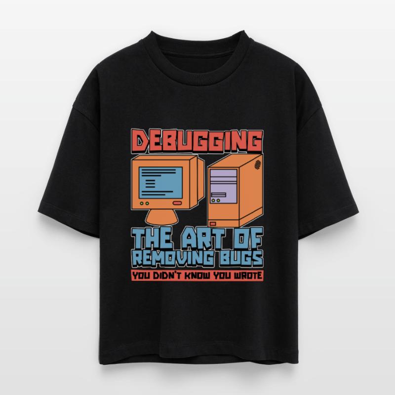 Coder Debugging The Art Of Removing Bugs Developer Stanley/Stella Nova Women’s Boxy Organic T-Shirt