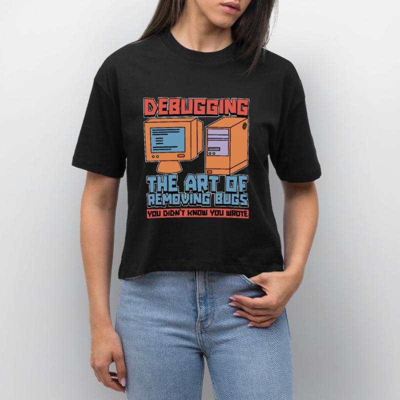 Coder Debugging The Art Of Removing Bugs Developer Stanley/Stella Nova Women’s Boxy Organic T-Shirt