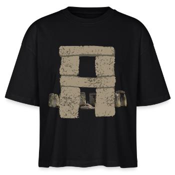 stonehenge a - Stanley/Stella Frauen Boxy Bio-T-Shirt Nova - Schwarz - Vorne - Anna (173cm)