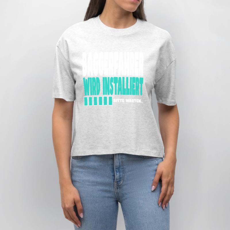 Baggerfahrer wird installiert Stanley/Stella Frauen Boxy Bio-T-Shirt Nova