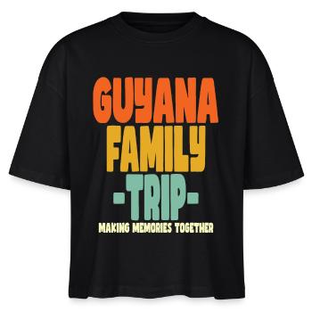 Vacances en famille en Guyane - T-shirt bio NOVA Stanley/Stella Femme - noir - Devant - Anna (173cm)