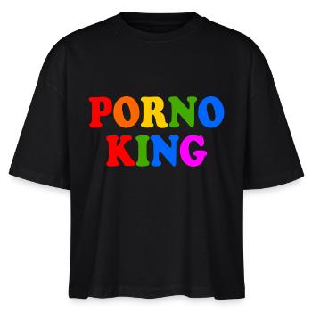 Porno king - Stanley/Stella Nova Women’s Boxy Organic T-Shirt - black - Front - Anna (173cm)