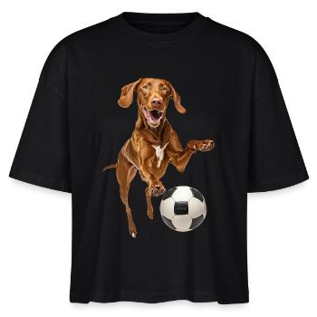 Vizsla - Stanley/Stella Nova Women’s Boxy Organic T-Shirt - black - Front - Anna (173cm)