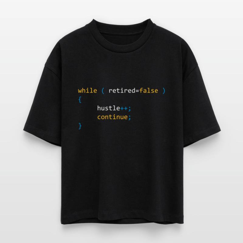 CONTINUE HUSTLE WHILE NOT RETIRED - JAVA CODE Stanley/Stella Frauen Boxy Bio-T-Shirt Nova