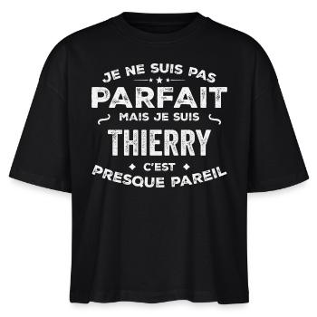 Thierry Un Prénom, Une Histoire, Une Personnalité - T-shirt bio NOVA Stanley/Stella Femme - noir - Devant - Anna (173cm)