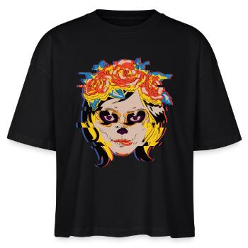 Day Of The Dead - Stanley/Stella Nova Women’s Boxy Organic T-Shirt - black - Front - Anna (173cm)