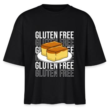 Glutenfrei - Stanley/Stella Frauen Boxy Bio-T-Shirt Nova - Schwarz - Vorne - Anna (173cm)