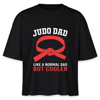 Judo Papa Vater - Stanley/Stella Frauen Boxy Bio-T-Shirt Nova - Schwarz - Vorne - Anna (173cm)