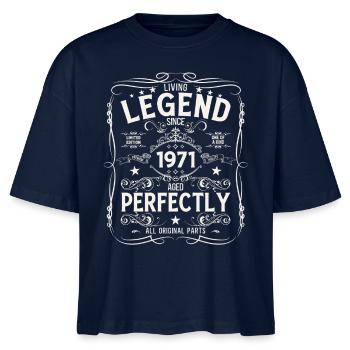 54th Birthday Original Year 1971 - Stanley/Stella Nova Women’s Boxy Organic T-Shirt - navy - Front - Anna (173cm)
