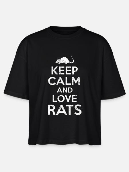 Ratten - Stanley/Stella Frauen Boxy Bio-T-Shirt Nova - Schwarz