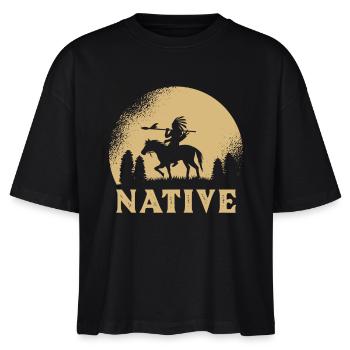 Indien - T-shirt bio NOVA Stanley/Stella Femme - noir - Devant - Anna (173cm)