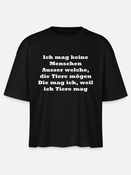 veganer Spruch - Stanley/Stella Frauen Boxy Bio-T-Shirt Nova - Schwarz