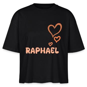 Gift for Raphael - Stanley/Stella Nova Women’s Boxy Organic T-Shirt - black - Front - Anna (173cm)