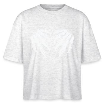 krallen 2 - Stanley/Stella Frauen Boxy Bio-T-Shirt Nova - Weiß meliert - Vorne - Anna (173cm)
