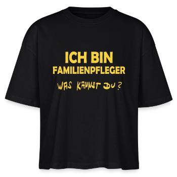 Family caregiver - Stanley/Stella Nova Women’s Boxy Organic T-Shirt - black - Front - Anna (173cm)