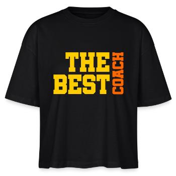 De beste Coach - Der beste Trainer - Training - Stanley/Stella Vrouwen Boxy bio-T-shirt Nova - zwart - Voor - Anna (173cm)
