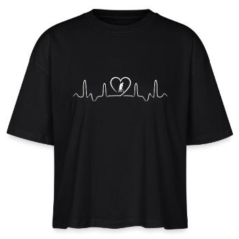 Gärtner - Stanley/Stella Frauen Boxy Bio-T-Shirt Nova - Schwarz - Vorne - Anna (173cm)