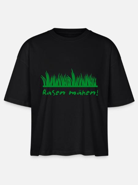 Rasen mähen - Stanley/Stella Frauen Boxy Bio-T-Shirt Nova - Schwarz