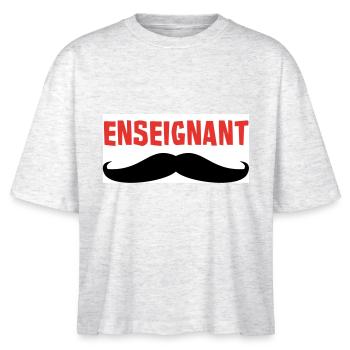 ENSEIGNANT - T-shirt bio NOVA Stanley/Stella Femme - blanc chiné - Devant - Anna (173cm)
