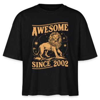 Leo Astrological Sign Zodiac Birthday Year 2002Leo - Stanley/Stella Frauen Boxy Bio-T-Shirt Nova - Schwarz - Vorne - Anna (173cm)
