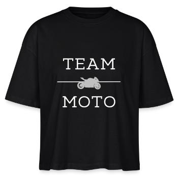 "Team moto" t-shirt humour moto - T-shirt bio NOVA Stanley/Stella Femme - noir - Devant - Anna (173cm)