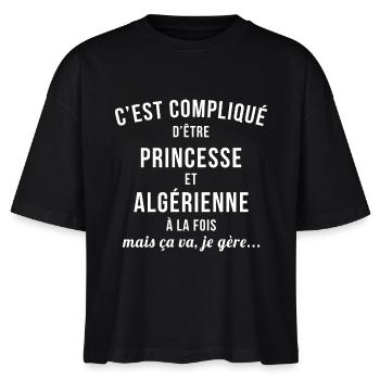 Algerienne Princesse - T-shirt bio NOVA Stanley/Stella Femme - noir - Devant - Anna (173cm)