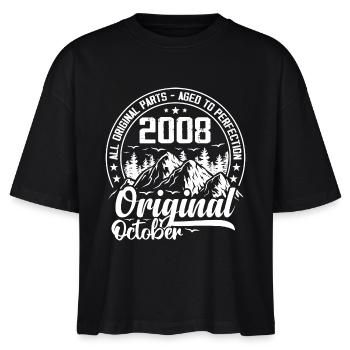 octobre 2008 Original:16 Ans Cadeau Anniversaire - T-shirt bio NOVA Stanley/Stella Femme - noir - Devant - Anna (173cm)
