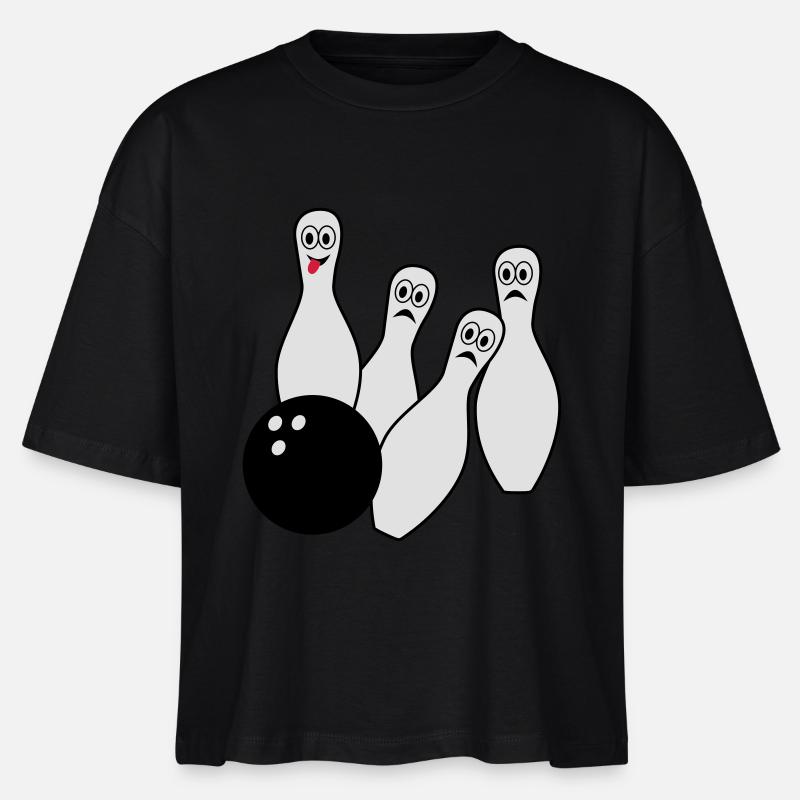 Bowling (super cheap!) - Stanley/Stella Nova Women’s Boxy Organic T-Shirt - black