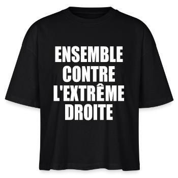 ensemble contre l'extreme droite - T-shirt bio NOVA Stanley/Stella Femme - noir - Devant - Anna (173cm)