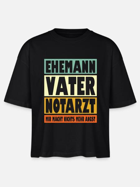 Notarzt Vater Ehemann Held - Stanley/Stella Frauen Boxy Bio-T-Shirt Nova - Schwarz