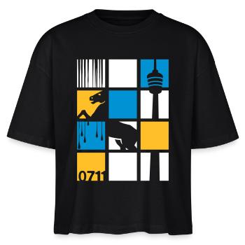 0711 - Stanley/Stella Frauen Boxy Bio-T-Shirt Nova - Schwarz - Vorne - Anna (173cm)