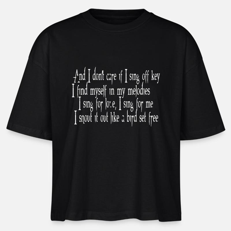 SIA Lyrics: Bird Set Free - T-shirt bio NOVA Stanley/Stella Femme - noir