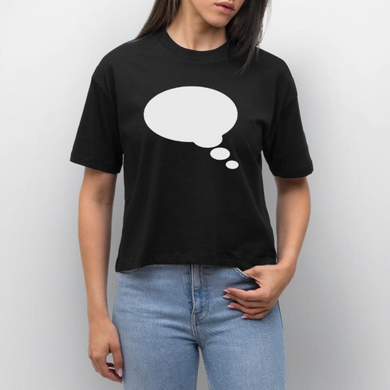 Comic bubble, your text, template, speechbubble, Stanley/Stella Nova Women’s Boxy Organic T-Shirt