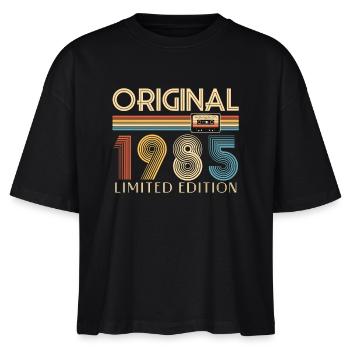 40. Geburtstag 40 Jahre Original 1985 - Stanley/Stella Frauen Boxy Bio-T-Shirt Nova - Schwarz - Vorne - Anna (173cm)