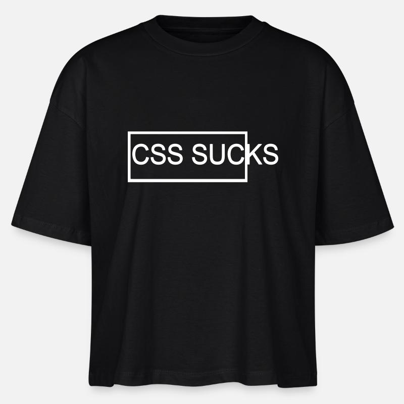 cSS sucks - Stanley/Stella Nova Women’s Boxy Organic T-Shirt - black