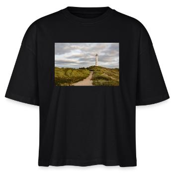 Leuchtturm Lyngvig Fyr - Stanley/Stella Frauen Boxy Bio-T-Shirt Nova - Schwarz - Vorne - Anna (173cm)