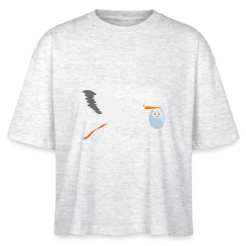 drôles animaux plantes fruits légumes motifs enfants - T-shirt bio NOVA Stanley/Stella Femme - blanc chiné - Devant - Anna (173cm)