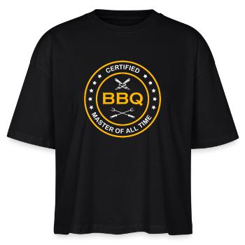 BBQ Barbecue Grill grillen Grillmeister Schwenker - Stanley/Stella Frauen Boxy Bio-T-Shirt Nova - Schwarz - Vorne - Anna (173cm)