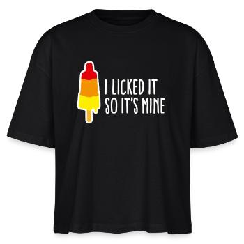 I licked it so it's mine lécher popsicle vilain - T-shirt bio NOVA Stanley/Stella Femme - noir - Devant - Anna (173cm)