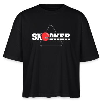 Snooker Spieler Billard Verein Logo Symbol icon - Stanley/Stella Frauen Boxy Bio-T-Shirt Nova - Schwarz - Vorne - Anna (173cm)