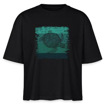 Tortue - T-shirt bio NOVA Stanley/Stella Femme - noir - Devant - Anna (173cm)